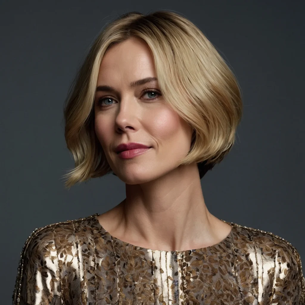 Side‑Swept Long Fringe with Sleek Bob