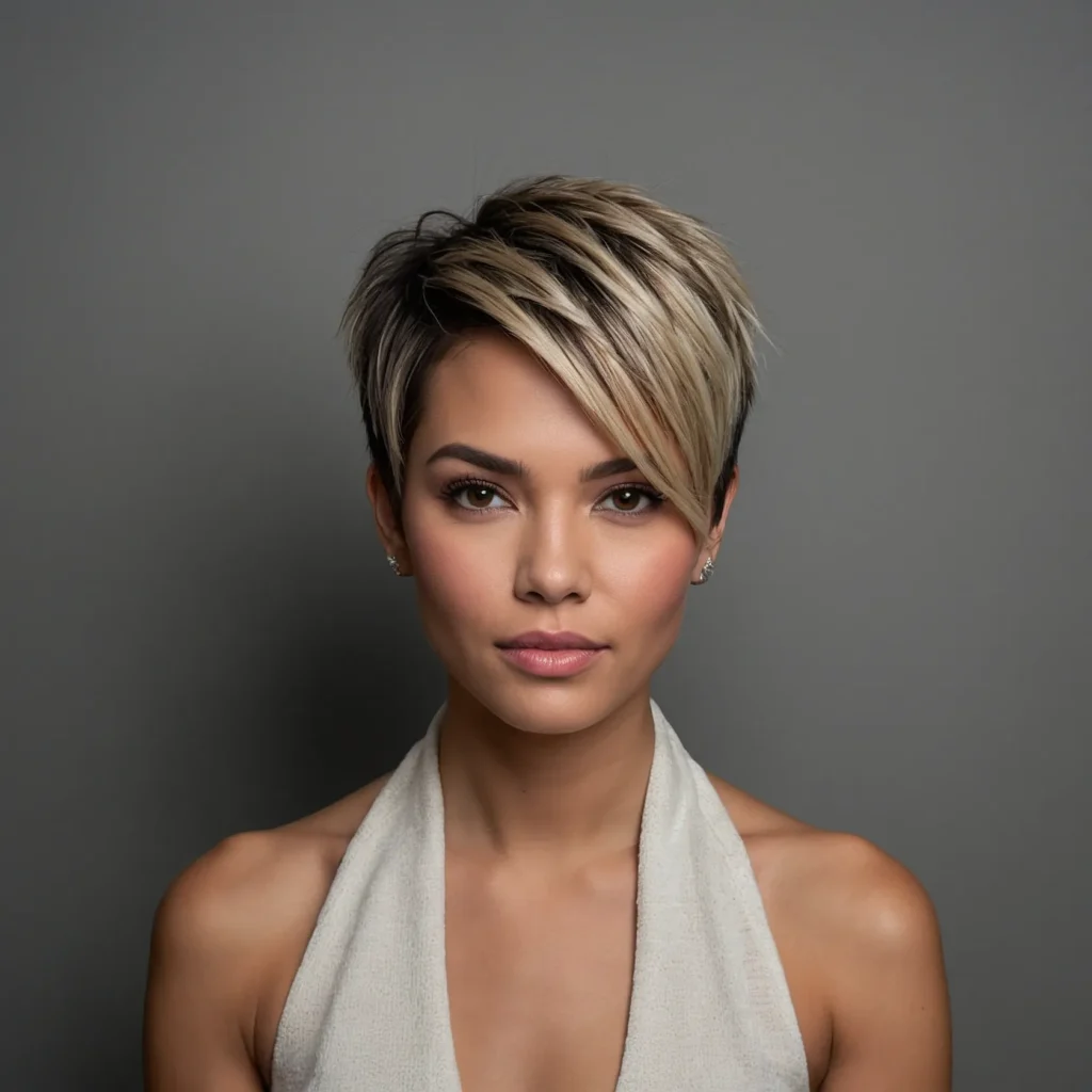Mid-Fade Ombre Pixie