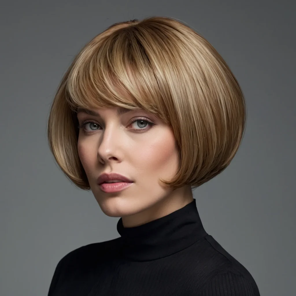 Bubble Bob with Chic Side‐Sweep