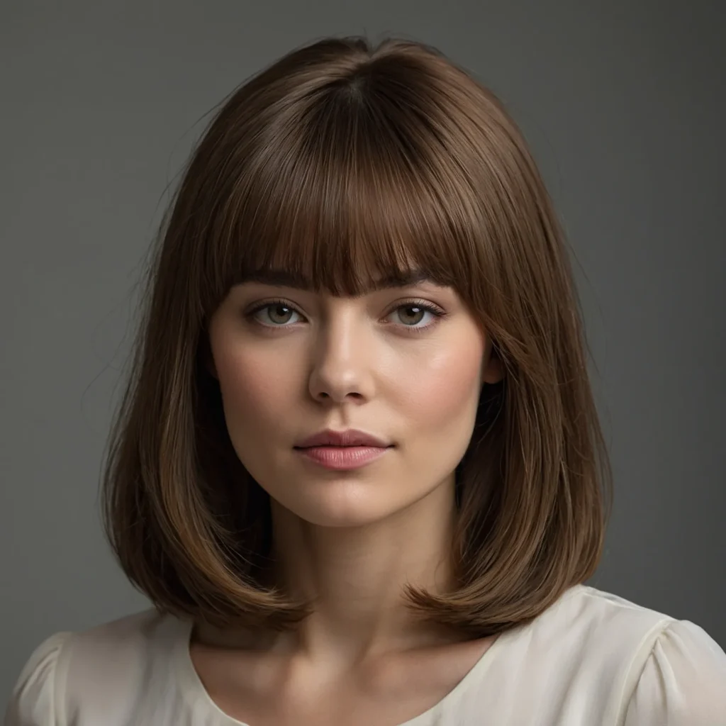 Classic Side‑Swept Bangs