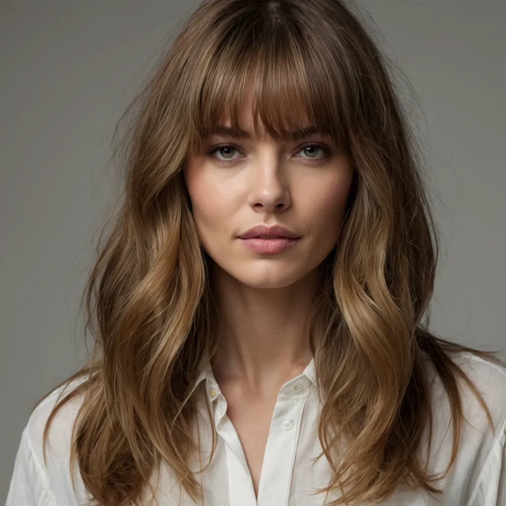 Curtain Bangs with Medium‑Long Hair