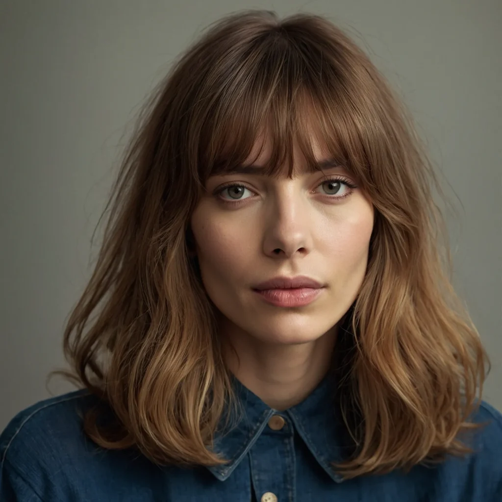 Curtain & Jane Birkin Bangs