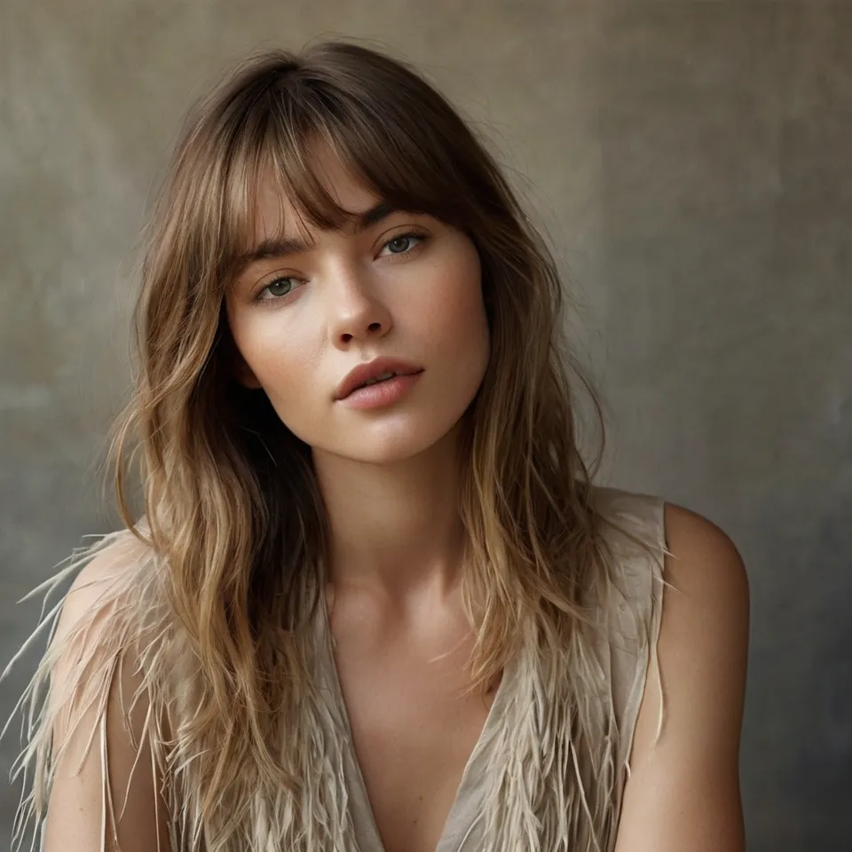 Wispy Curtain Bangs