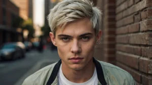 Leonardo Kino XL A stylish American white man with a modern te