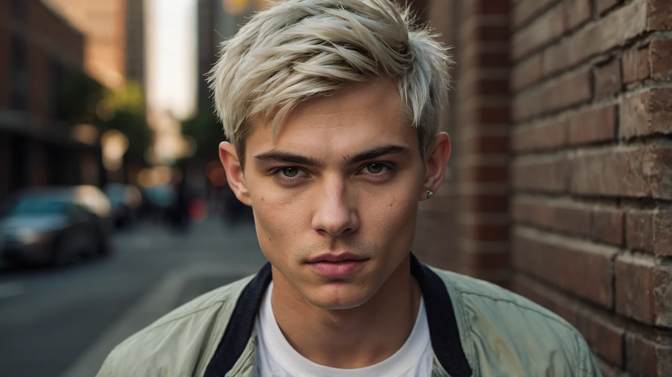Leonardo Kino XL A stylish American white man with a modern te