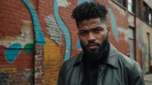 Leonardo Kino XL A stylish Black American man with a modern wo