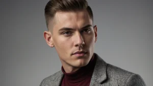 Leonardo Kino XL A stylish white man with a modern crew cut ha