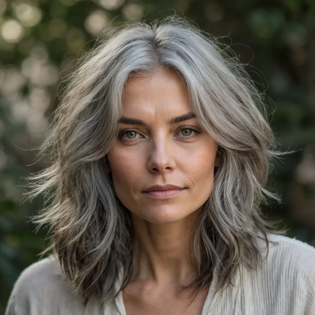Gray Shaggy Layers