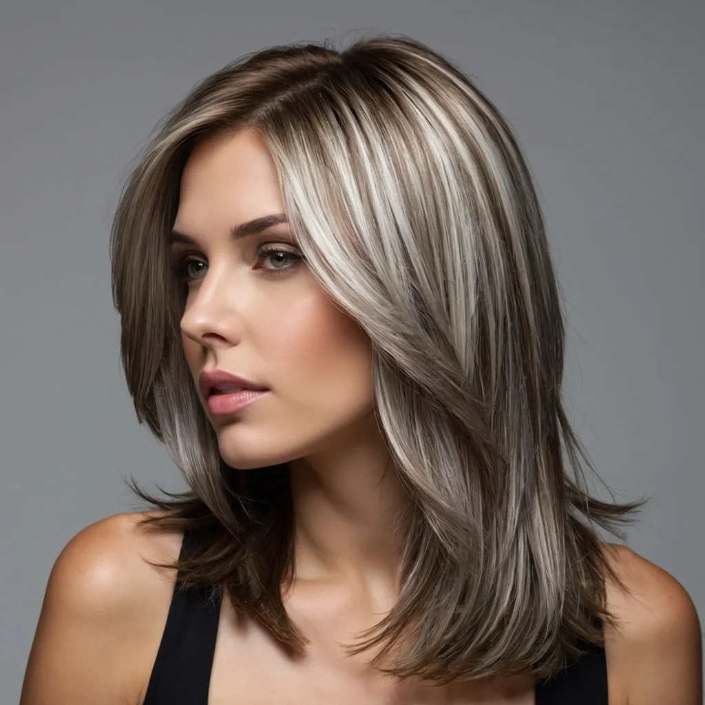 Metallic Silver Highlights