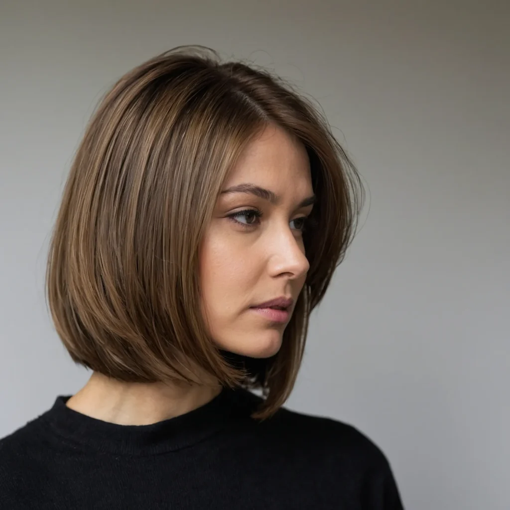 Layered Collarbone-Length A‑Line Bob