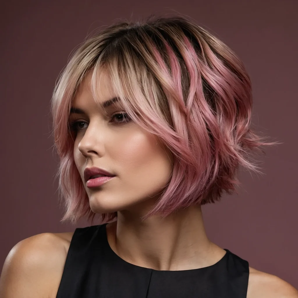 Rooted Medium Pink Lob
