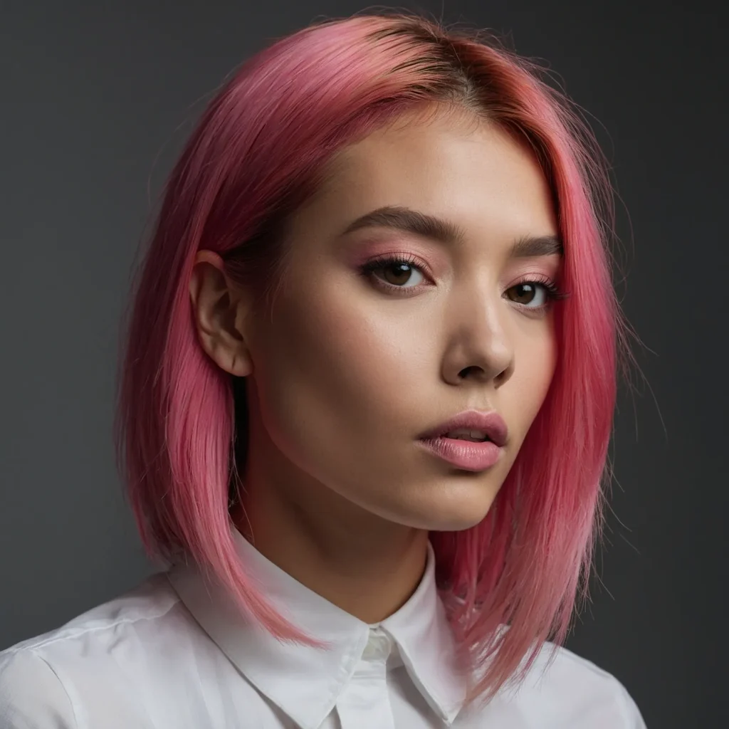 Two‑Tone Pink Split Dye / Peekaboo