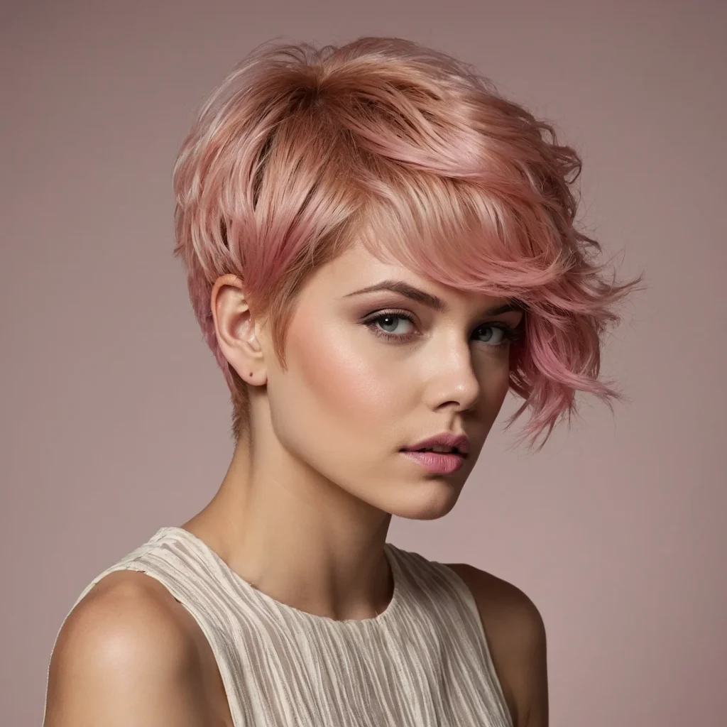 Blown‑Out Pink Pixie