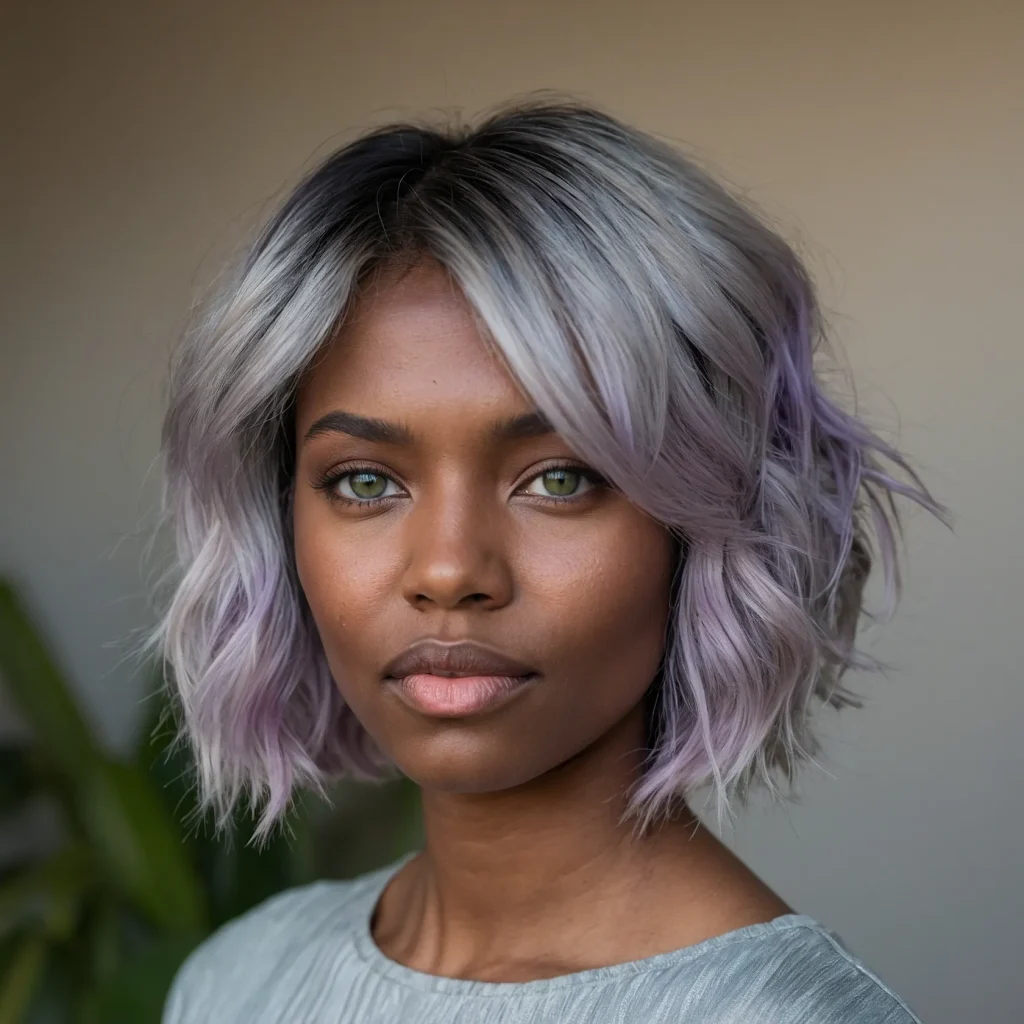 Holographic Peach Shag