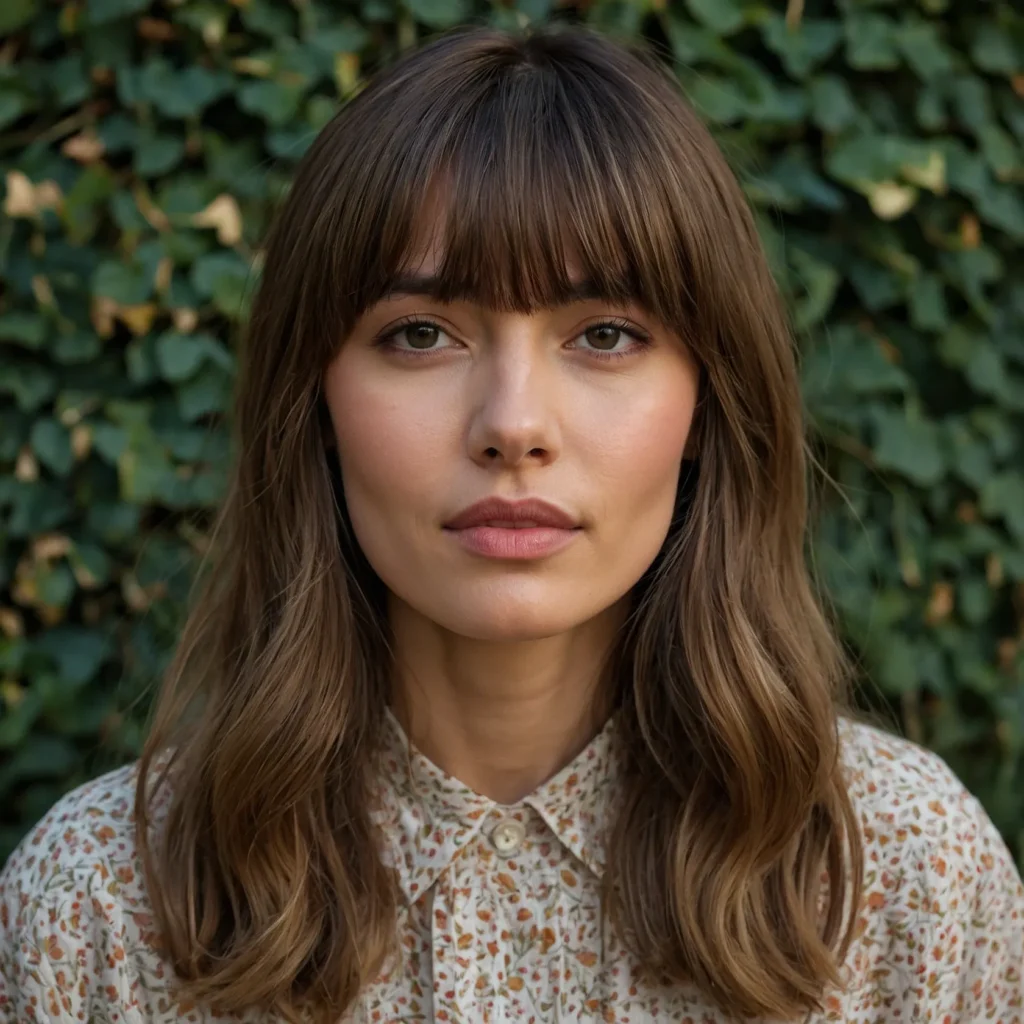 Lived‑In Curtain Bangs