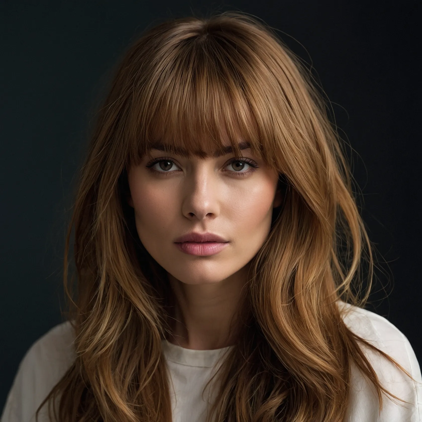 Long Curtain Bangs