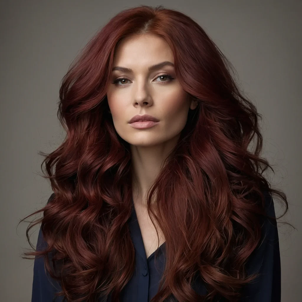 Deep Burgundy Wavy Locks
