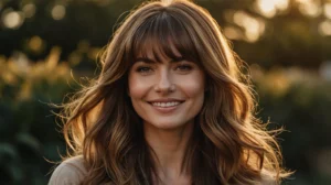 Leonardo Kino XL A woman with long glossy hair styled with sof