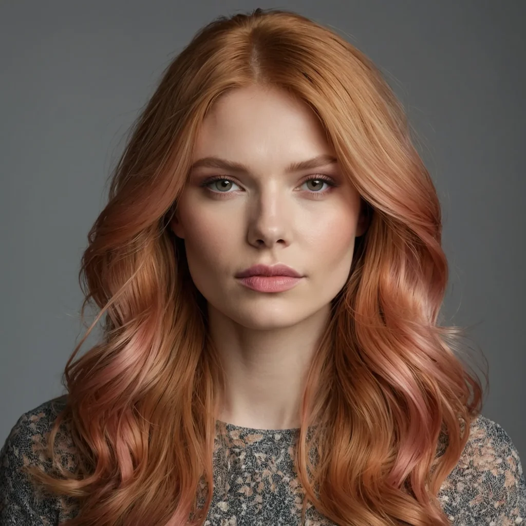 Strawberry Blonde Rose Gold