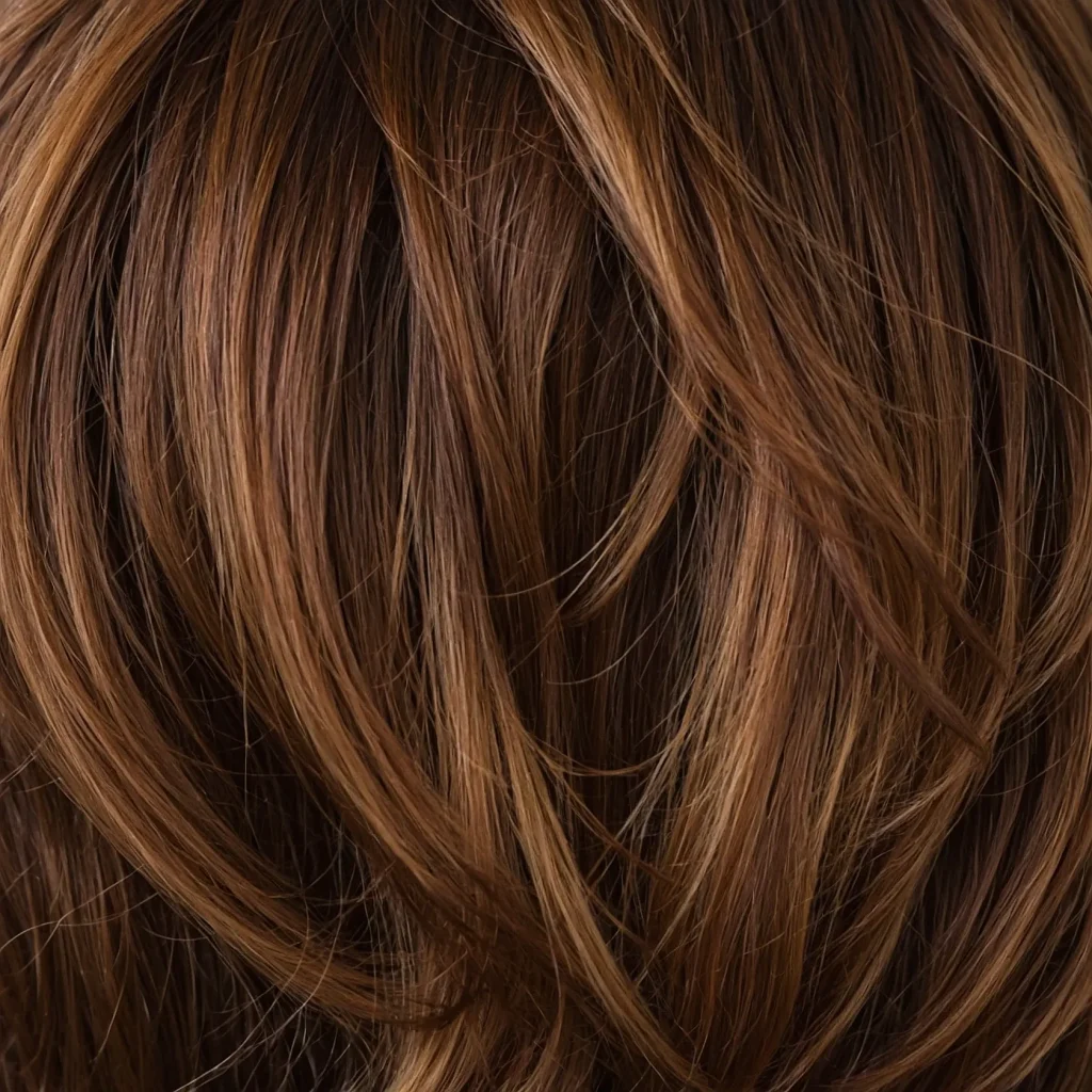 Highlighted Dark Auburn