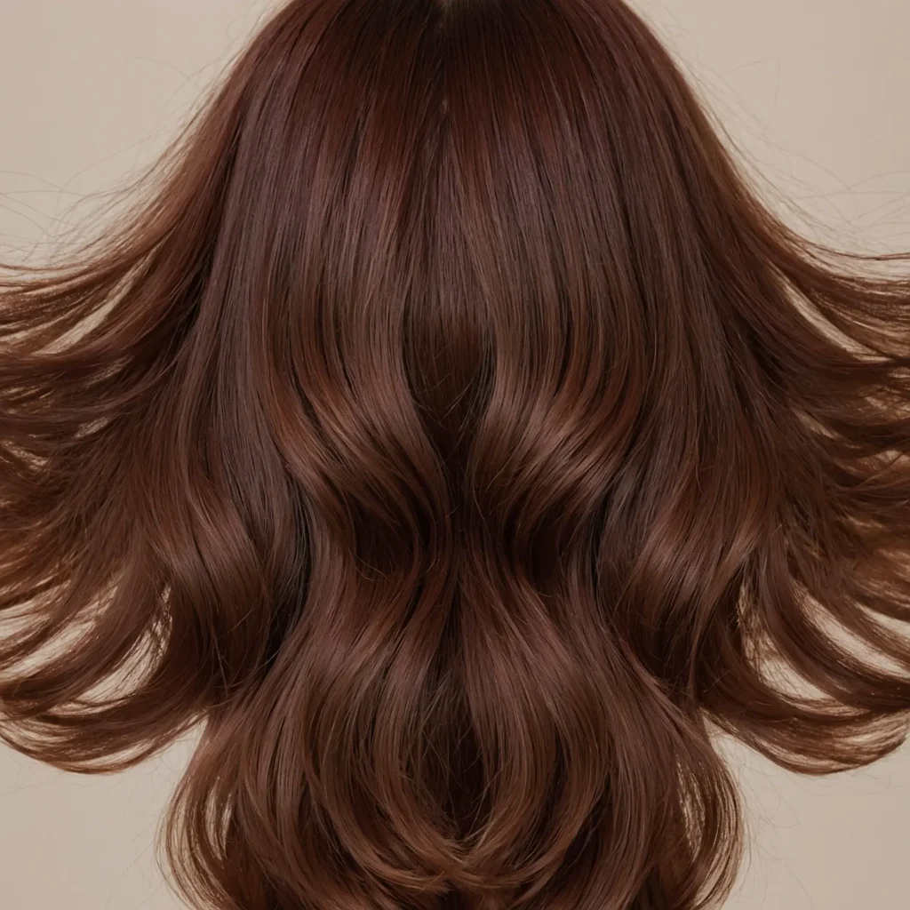 Subtle Mahogany Red
