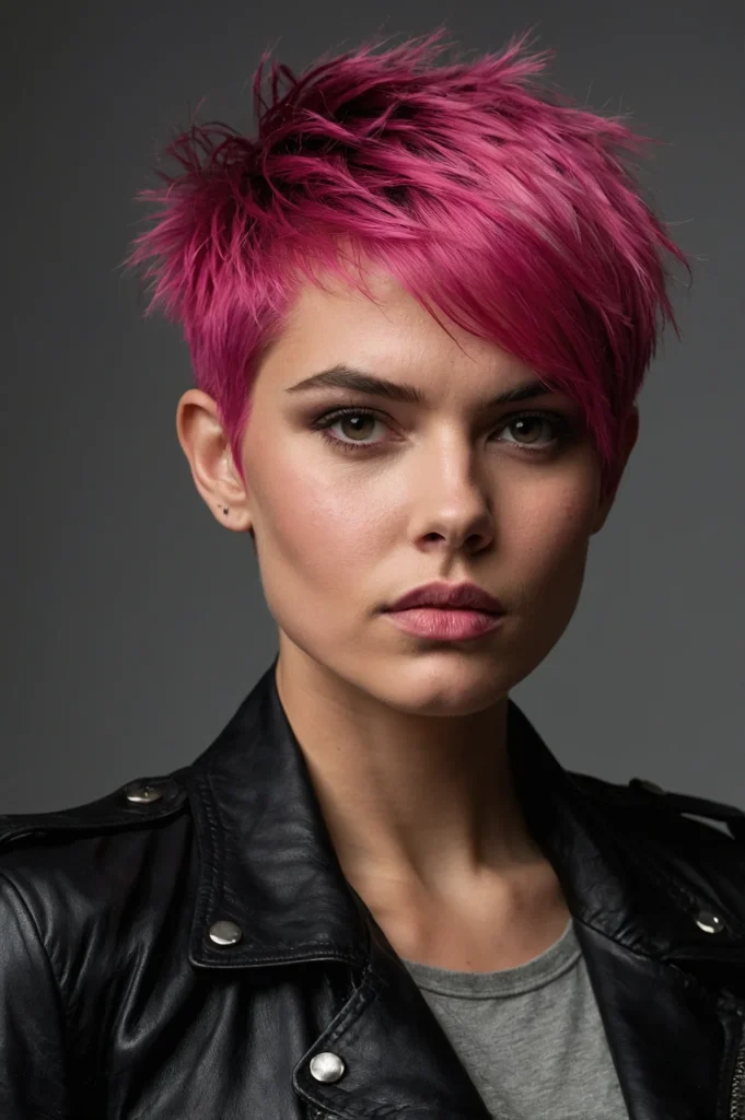 Leonardo Kino XL An undercut pixie with choppy shaggy layers o