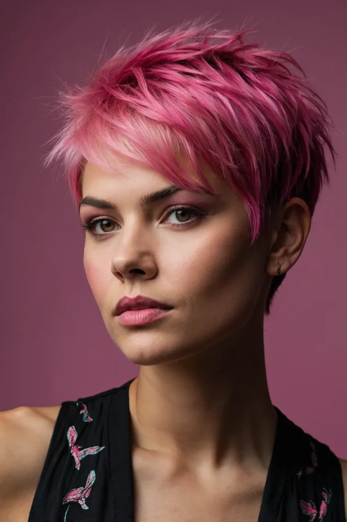 Leonardo Kino XL An undercut pixie with choppy shaggy layers o