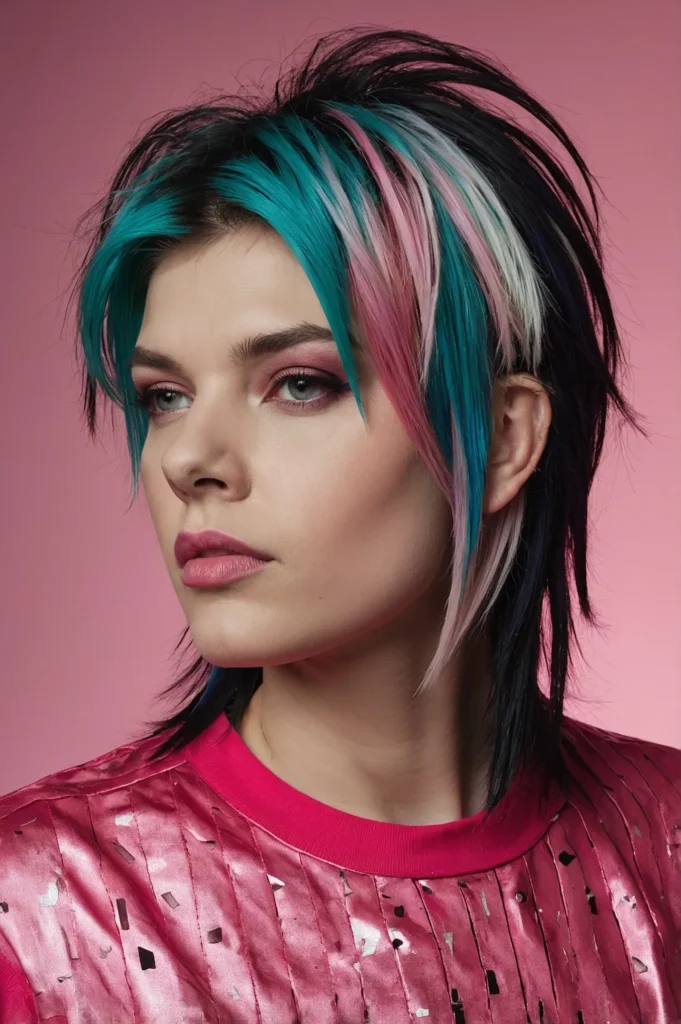 Leonardo Kino XL Halfmullet halfshag haircut shullet with unev