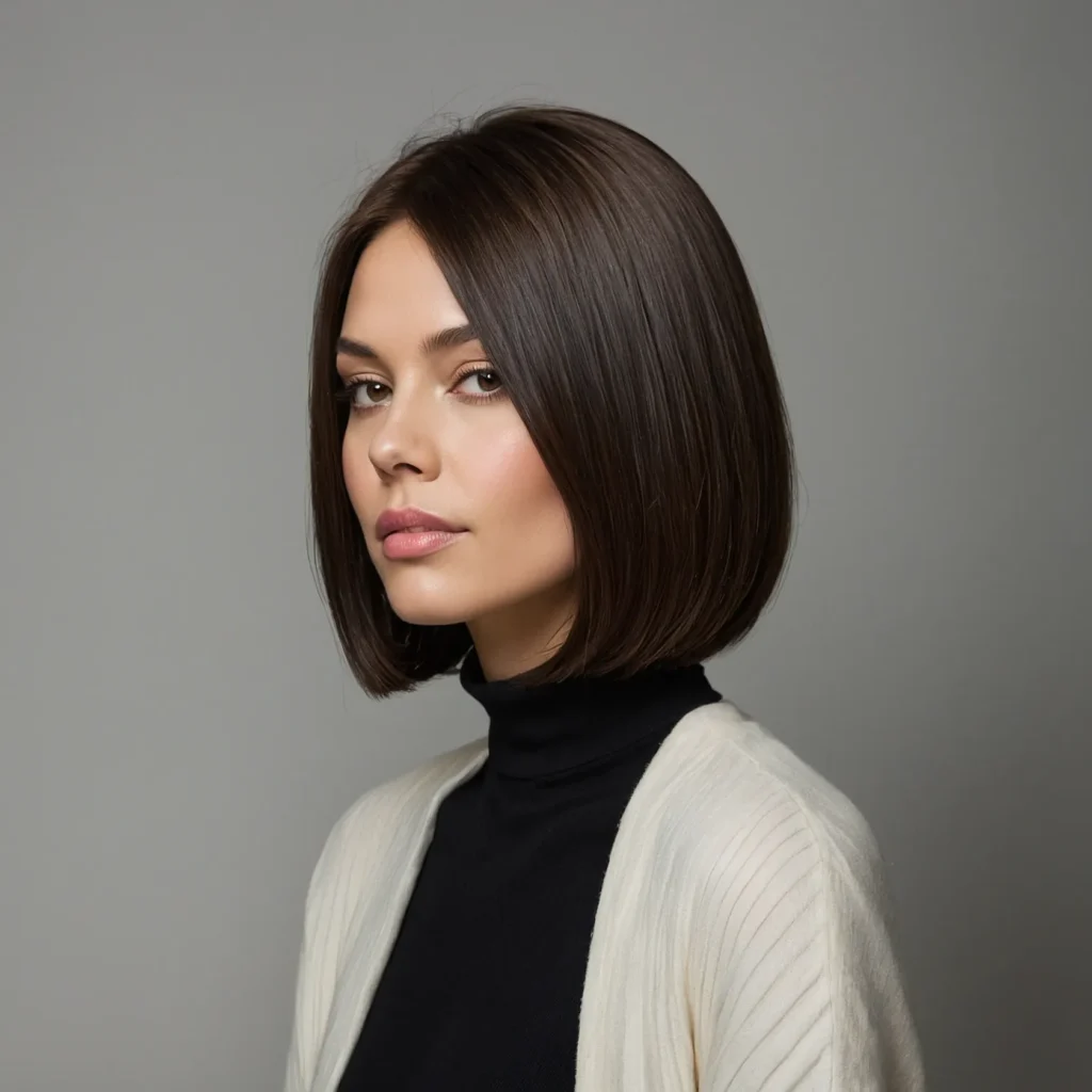 Smooth, Sleek Long A‑Line Bob