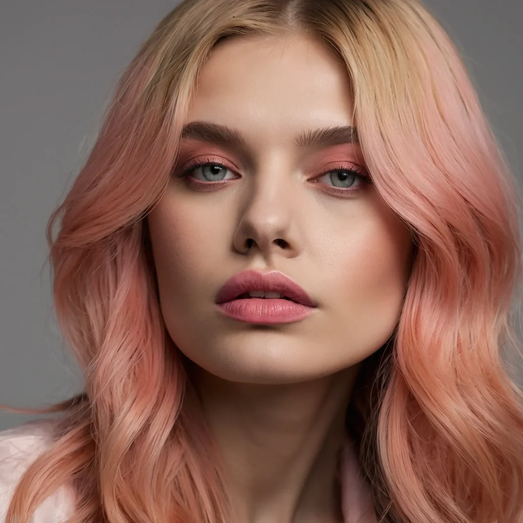 Peachy Cream-Blonde Ombre