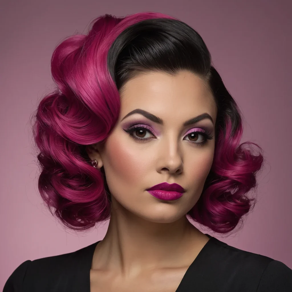 Retro Victory Rolls Ombré