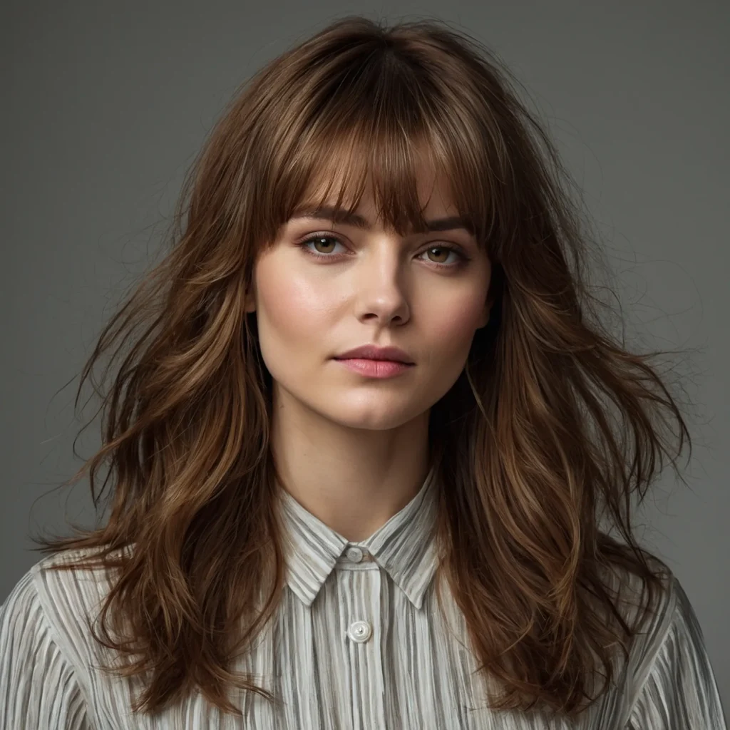 Wispy Layers with Bangs
