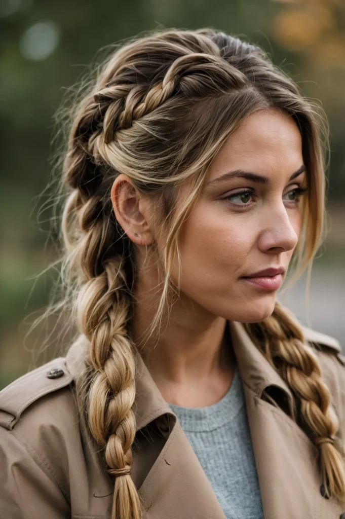 Loose French BraidA long single braid over o