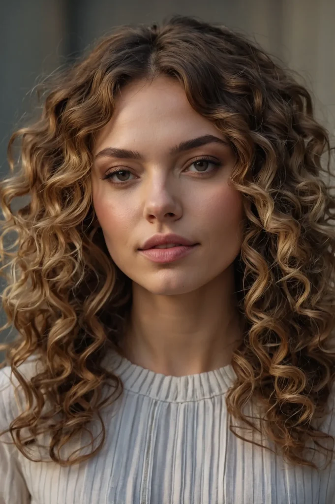 Natural Curls with or without bangsMedium to