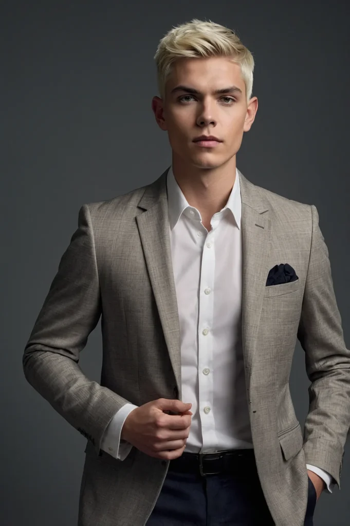 Pixie with Tapered SidesAmerican white male w