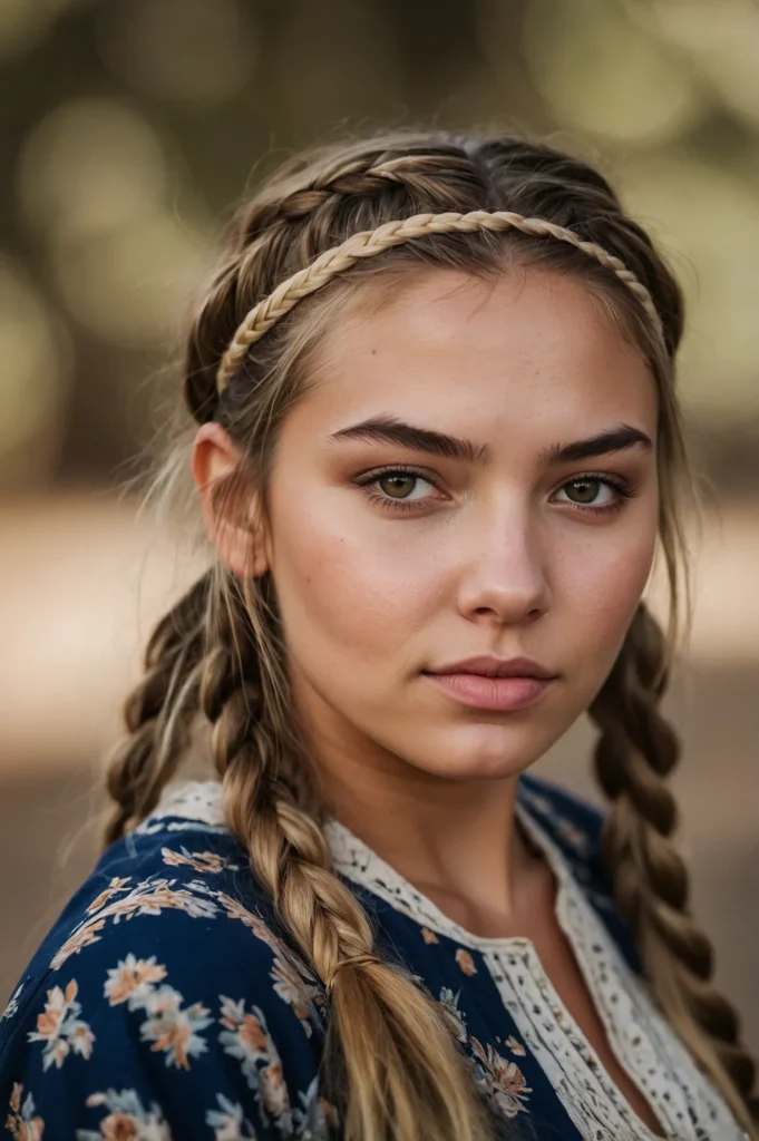 Realistic image of a young woman with a Dutch