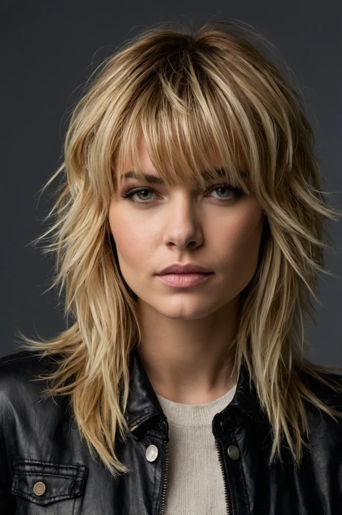 ShagInspired Front LayersA modern shag cut wi