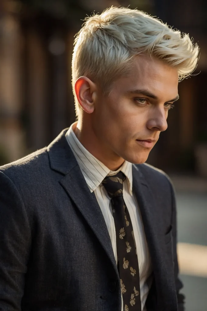 SideSwept PixieWhite male with sideswept pixi