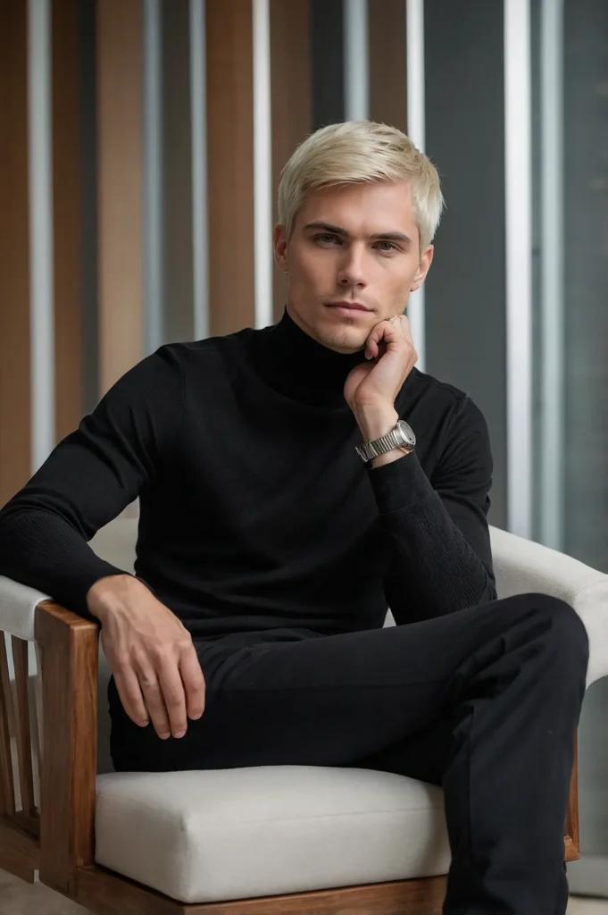 Straight Pixie CutWhite man with straight hai