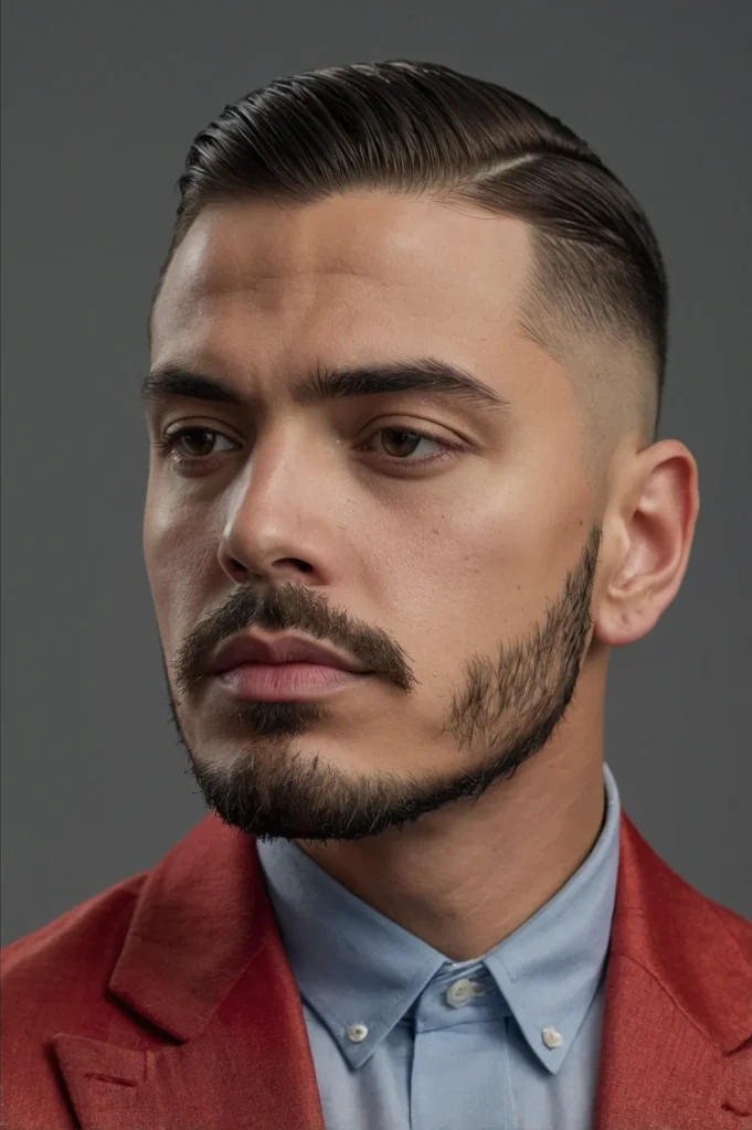 Taper Fade EdgarWhite man with Edgar haircut