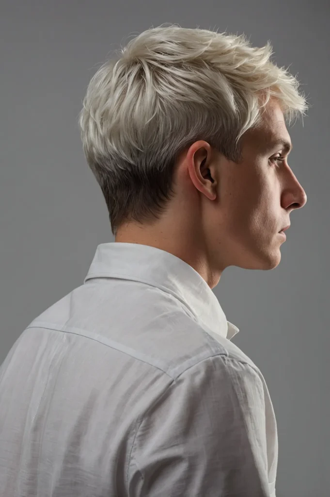 Tapered Nape PixieWhite American man with a c