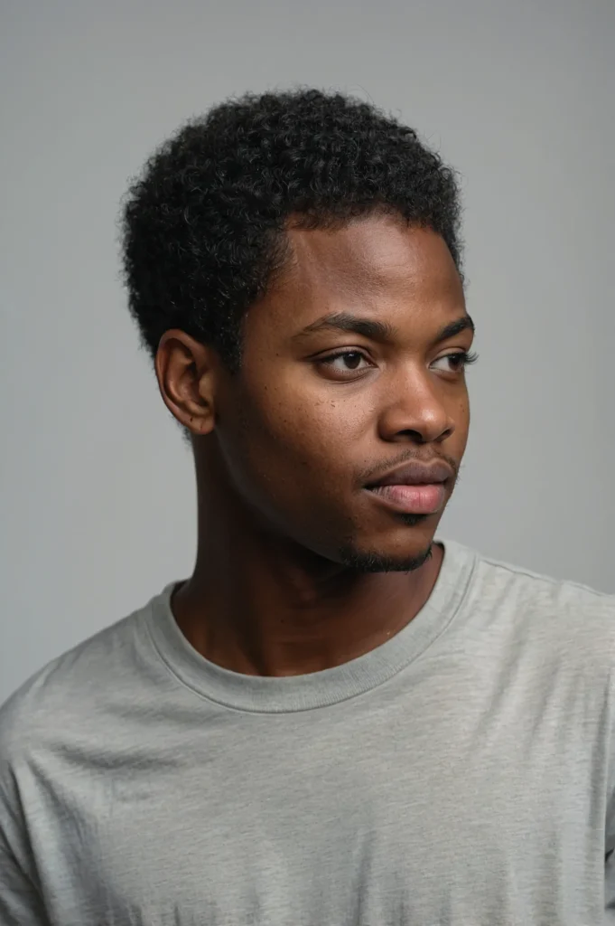 Teeny Weeny Afro PixieA Black man with a shor