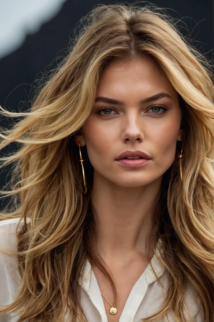 Tousled Long LayersLong hair with subtle laye