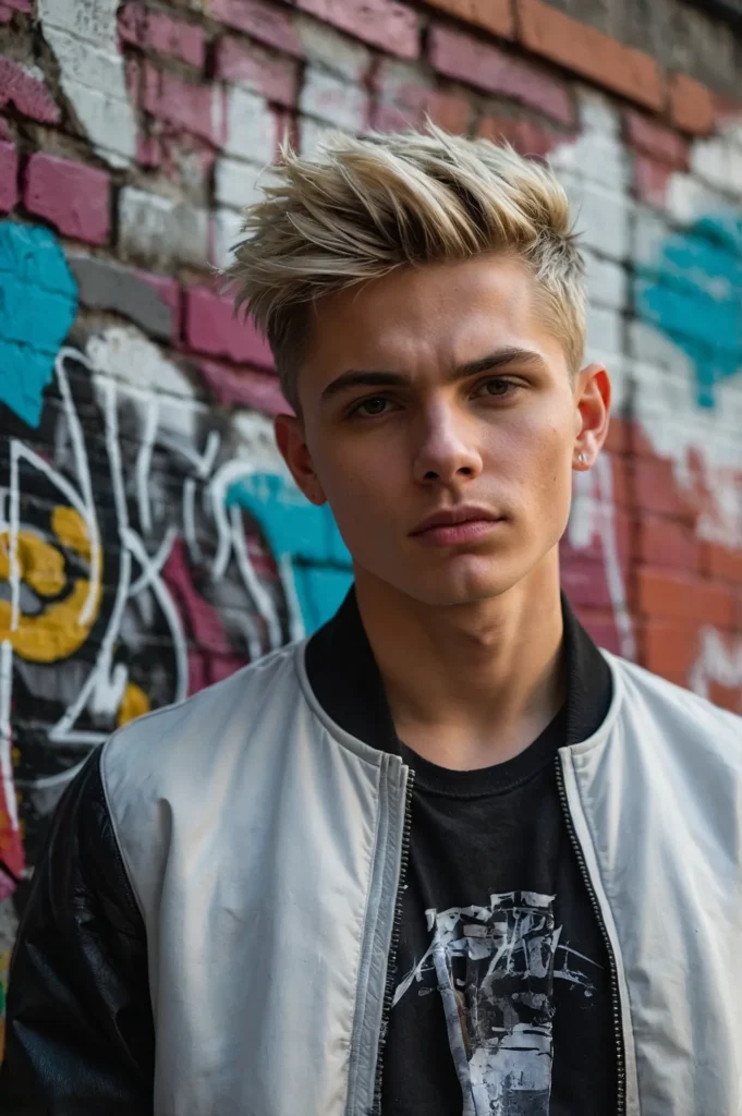 Undercut Pixie CutStylish white man with a di
