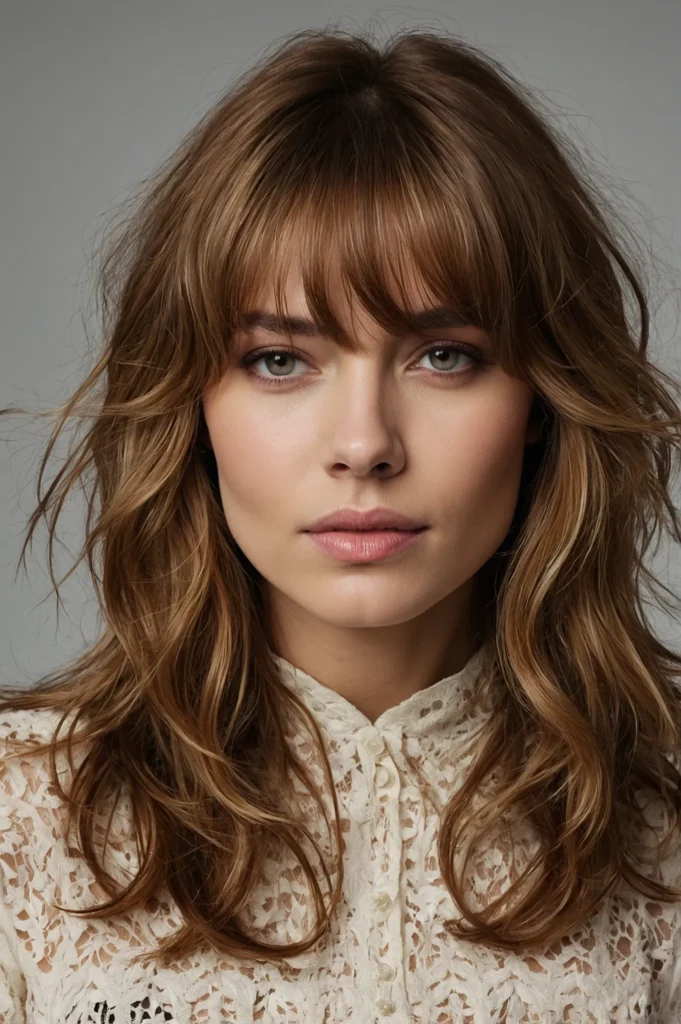 Wispy Framing Layers with BangsHair with feat