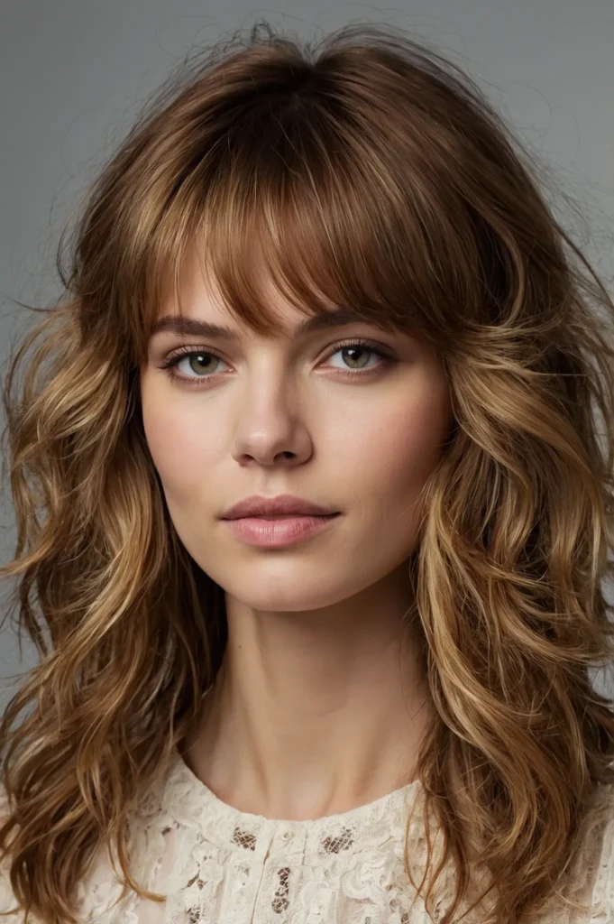 Wispy Framing Layers with BangsHair with feat