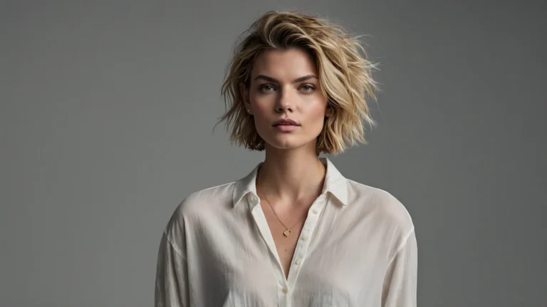 Leonardo Kino XL A stylish white woman with a short messy hair