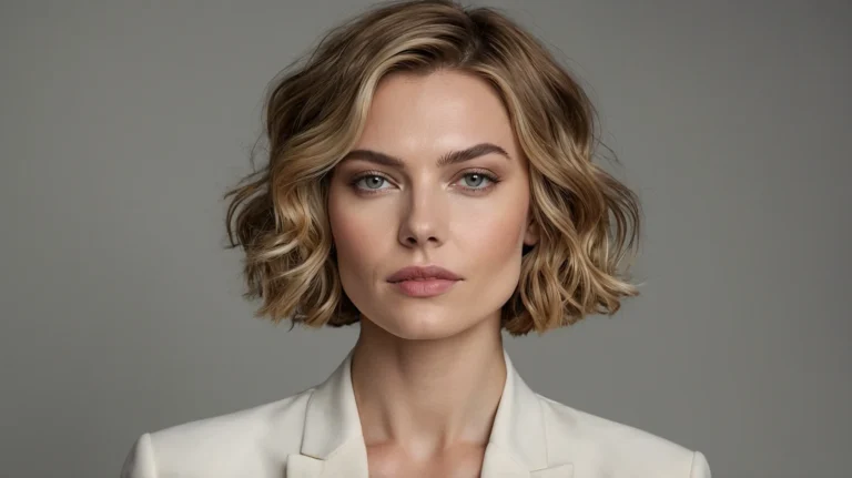 Leonardo Kino XL A stylish white woman with a short wavy bob s