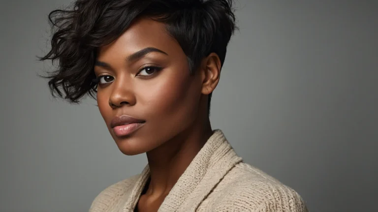 Leonardo Kino XL A stylish Black woman with a fresh pixie cut