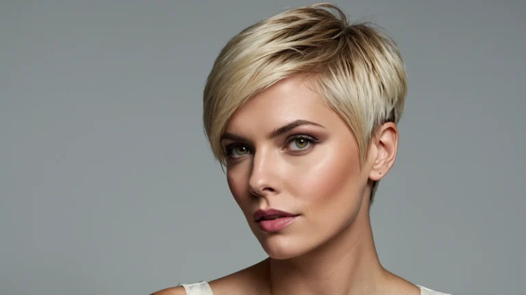Leonardo Kino XL A stylish white woman with short bold celebri